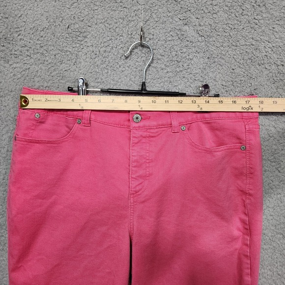 Talbots Womens Pink Jeans‎ Size 14 Simply Flattering 5-Pocket Plus Size - Picture 6 of 7